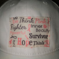 White Breast Cancer Hat