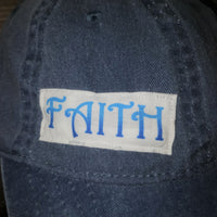 Faded Blue Faith Hat