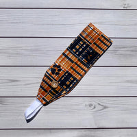 Handmade Buttoned Headbands - Bobcat Plaid