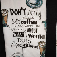 Don't Worry (brown swiss) Shoulder Towel