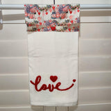 Garden Of Love Heart Towel