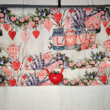 Garden Of Love Heart Towel
