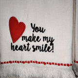 You Make My Heart Smile Towel Set