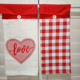 Love in Plaid Towel Set