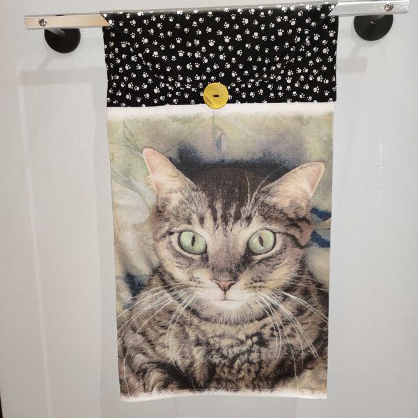 Tabby Cat Love Towel