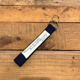 Handmade Wristlet Keychain - Blessed are the Merciful