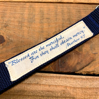 Handmade Wristlet Keychain - Blessed are the Merciful