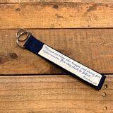 Handmade Wristlet Keychain - Blessed are the Righteousness