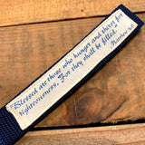 Handmade Wristlet Keychain - Blessed are the Righteousness