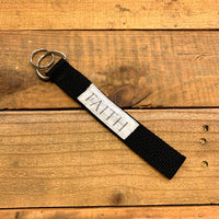 Handmade Wristlet Keychain - Faith
