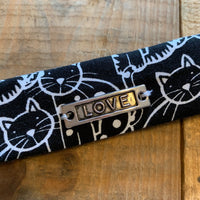 Handmade Wristlet Keychain - Cats Meow