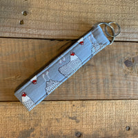 Handmade Wristlet Keychain - Count Your Chickens