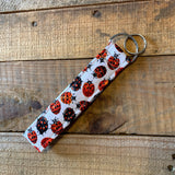 Handmade Wristlet Keychain - Lady Bug Luck
