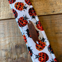 Handmade Wristlet Keychain - Lady Bug Luck