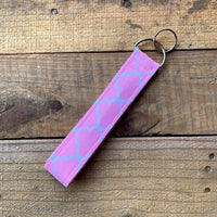 Handmade Wristlet Keychain - Pink Genie