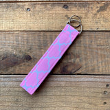 Handmade Wristlet Keychain - Pink Genie