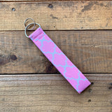 Handmade Wristlet Keychain - Pink Genie