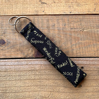 Handmade Wristlet Keychain - Teachers Rock