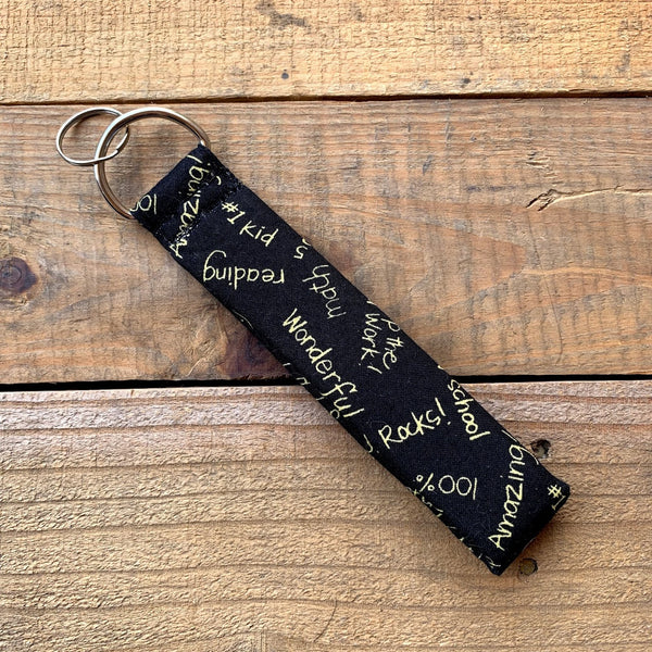 Handmade Wristlet Keychain - Teachers Rock