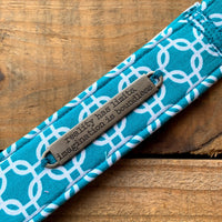 Handmade Wristlet Keychain - Turquoise Dreams