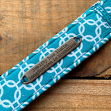 Handmade Wristlet Keychain - Turquoise Dreams
