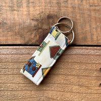 Handmade Key Fob - Birdhouses
