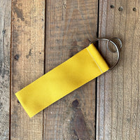 Handmade Wide Wristlet Keychain - Navy