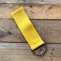 Handmade Wide Wristlet Keychain - Navy