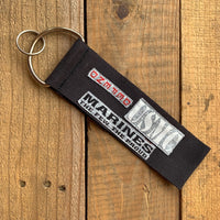 Handmade Wide Wristlet Keychain - Marine Corp