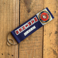 Handmade Wide Wristlet Keychain - Marine Corp