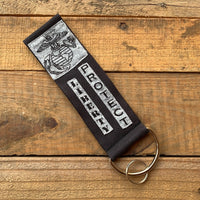 Handmade Wide Wristlet Keychain - Marine Corp
