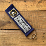Handmade Wide Wristlet Keychain - Police