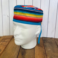 Handmade Buttoned Scrub Caps - Miscellaneous Serape