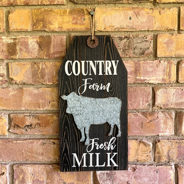 Country Farm Fresh Milk Sign