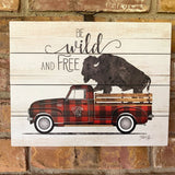 Medium Pallet Sign Decor - Bison Half Ton