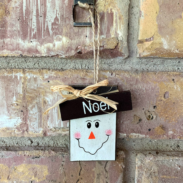 Noel Snowman Ornament