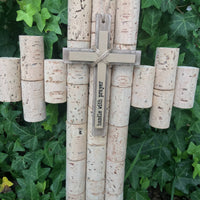 Wine Cork Cross - Handle with Prayer