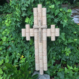 Wine Cork Cross - Handle with Prayer