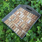 Metal Wine Cork Tray - Medium 9.5" Square