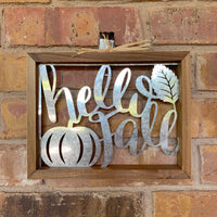 Hello Fall Sign