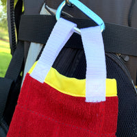 Hanging Golf Towel - Balls 'N Tees - Red