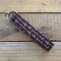 Handmade Wristlet Keychain - Java Anyone?