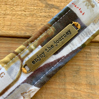 Handmade Wristlet Keychain - Wine Bottles
