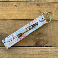 Handmade Wristlet Keychain - Bow Wow