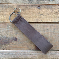 Handmade Wide Wristlet Keychain - Chardonnay