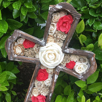Large Distressed Red Cross