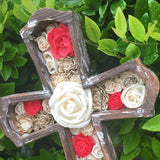 Large Distressed Red Cross