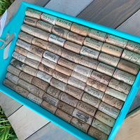 Teal Wine Cork Tray - Medium Rectangle