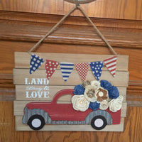 Land, Liberty & Love Door Hanger #2
