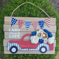Land, Liberty & Love Door Hanger #2